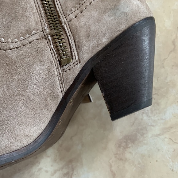 Sam Edelman Gray Suede Booties Size 7 - Picture 8 of 12